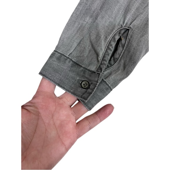 Cloth and Stone for Anthropology Stone Grey Long Sleeve Top Size S - Picture 9 of 10